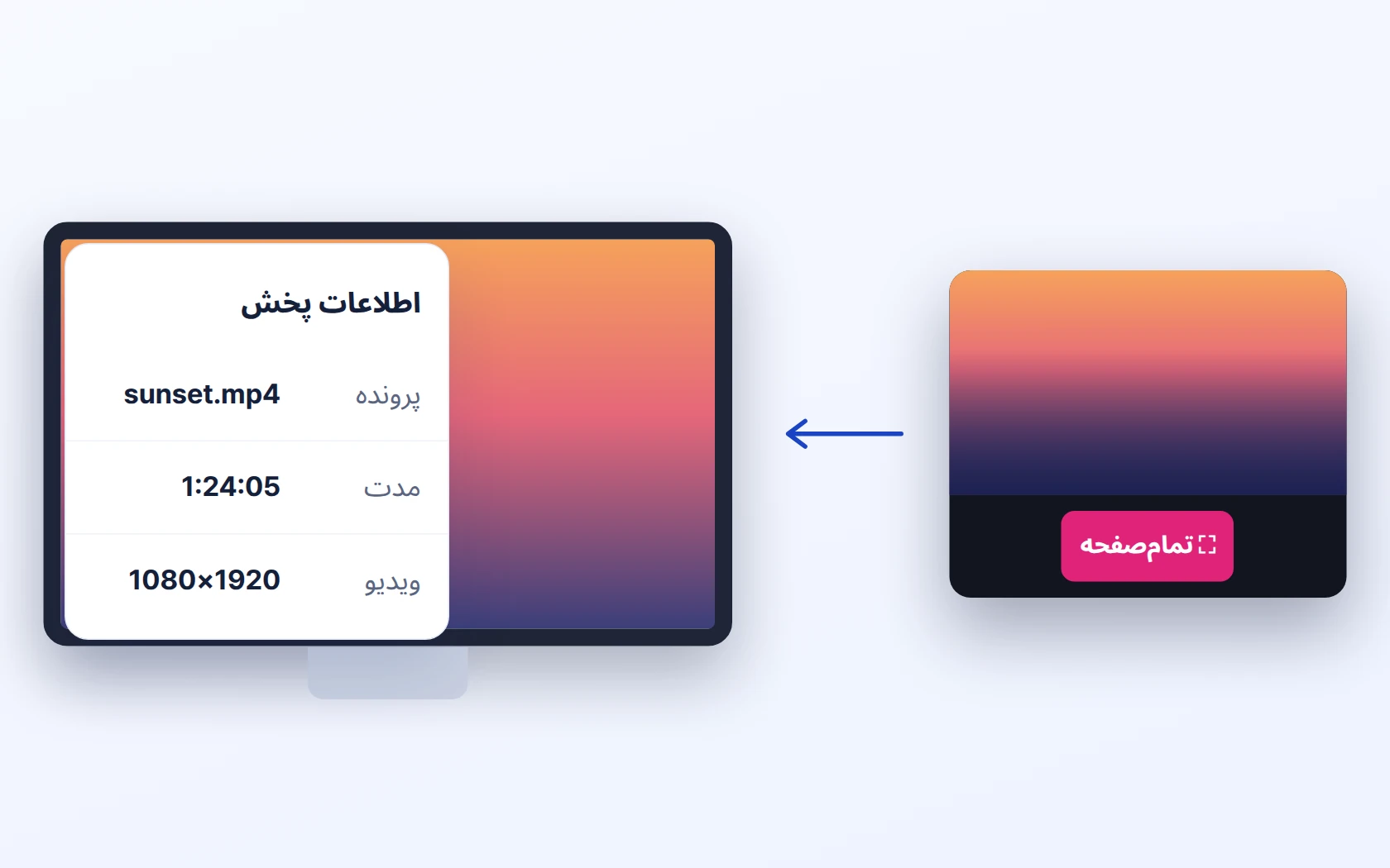 تمامصفحه · پنجرهٔ اطلاعات فایل